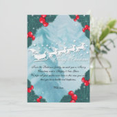 Christmas Card With Santa's Reindeer シーズンカード (スタンド正面)