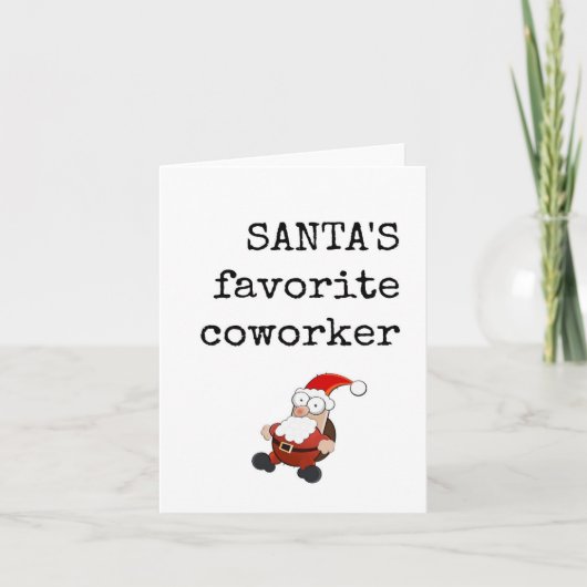 Christmas Card, Work Bestie, Co-worker カード (正面)