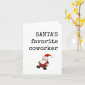 Christmas Card, Work Bestie, Co-worker カード (黄色い花)