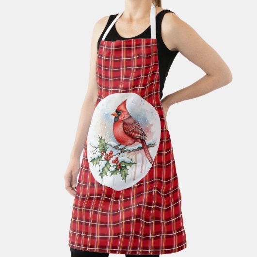 Christmas Cardinal エプロン (インサイチュ)