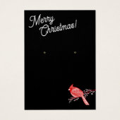 Christmas  Cardinal Earring Jewelry Display (正面)