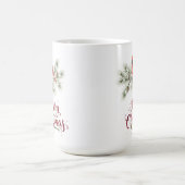 Christmas Cardinal Holiday Coffee Mug コーヒーマグカップ (中央)