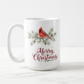 Christmas Cardinal Holiday Coffee Mug コーヒーマグカップ (左)