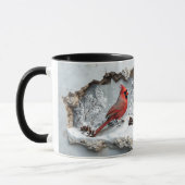 Christmas Cardinal Mug マグカップ (左)
