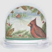 Christmas Cardinal Snow Globe  (裏面)