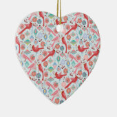 Christmas Cardinals Midcentury Modern セラミックオーナメント (右)