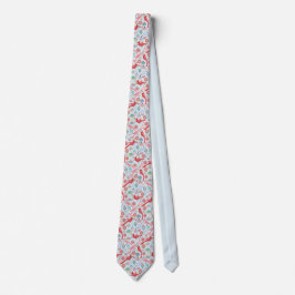 Christmas Cardinals Midcentury Modern Neck Tie ネクタイ