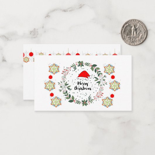 Christmas cards ノートカード (正面/裏面インサイチュ)