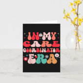 Christmas Care Coordinator For Funny Men Women Kid カード (黄色い花)