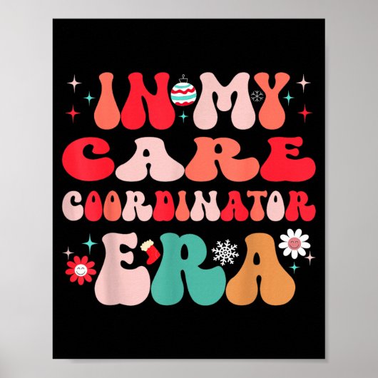Christmas Care Coordinator For Funny Men Women Kid ポスター (正面)