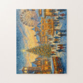 Christmas Carnival Town Winter Village ジグソーパズル (縦)