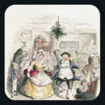 「Christmas CarolからのFezziwig's Ball氏の、 スクエアシール<br><div class="desc">チャールズ・ディケンズ著「クリスマスキャロル」からのFezziwig's Ball氏の、ジョンの蛭|の芸術の位置によって|: ビクトリア及びアルバート博物館、ロンドン、イギリス|の英国の芸術家|のイメージのコレクション数: BAL14942</div>