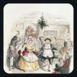 「Christmas CarolからのFezziwig's Ball氏の、 スクエアシール<br><div class="desc">チャールズ・ディケンズ著「クリスマスキャロル」からのFezziwig's Ball氏の、ジョンの蛭|の芸術の位置によって|: ビクトリア及びアルバート博物館、ロンドン、イギリス|の英国の芸術家|のイメージのコレクション数: BAL14942</div>