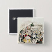 「Christmas CarolからのFezziwig's Ball氏の、 缶バッジ (正面&裏面)