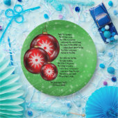 Christmas Carol Lyrics In 遠くに A Manger 9" ペーパープレート (パーティー)
