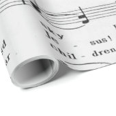 Christmas Carol Sheet Music 遠くに in a Manger ラッピングペーパー (ロールコーナー)
