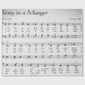 Christmas Carol Sheet Music 遠くに in a Manger ラッピングペーパー (フラット)