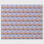 Christmas Carolers Singing by a Lampost ラッピングペーパー (フラット)