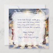 Christmas Carolers Vintage Holiday シーズンカード (裏面)