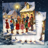Christmas Carolers Vintage Holiday シーズンカード