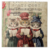 Christmas Caroling Cats タイル (正面)