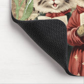 Christmas Caroling Cats マウスパッド (コーナー)