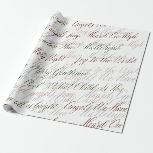Christmas Carols Wrapping Paper ラッピングペーパー (アンロールド)
