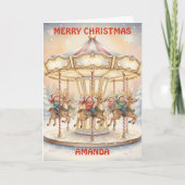 Christmas Carousel Magic Kids Card シーズンカード (正面)