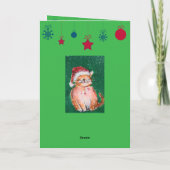 Christmas Cat カード (裏面)