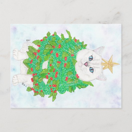 CHRISTMAS CAT シーズンポストカード (正面)