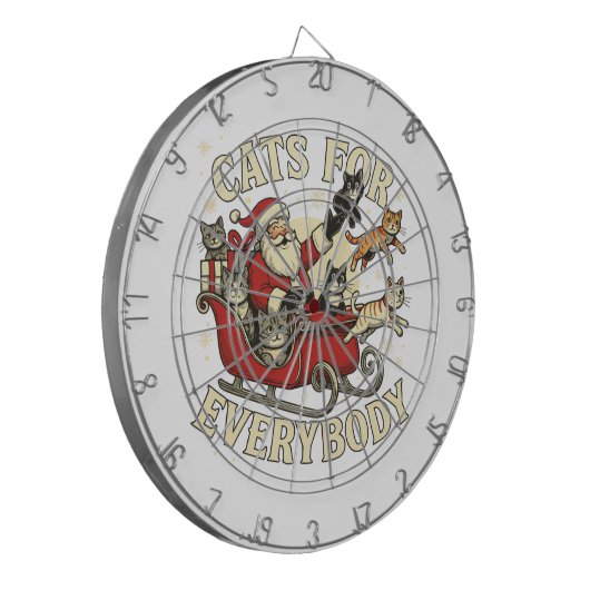 Christmas Cat ダーツボード (正面左)