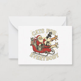 Christmas Cat ノートカード