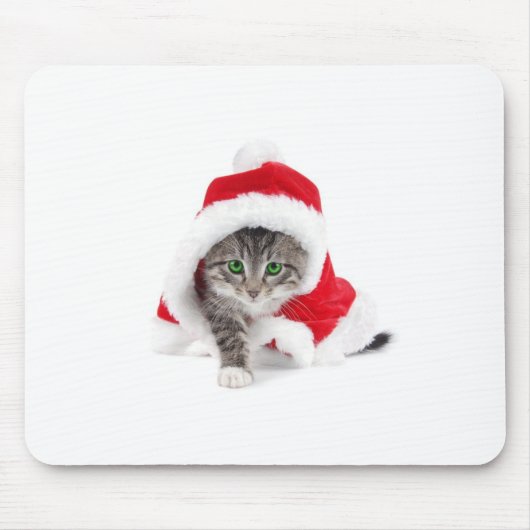 Christmas cat マウスパッド (正面)