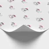 Christmas Cat ラッピングペーパー (角)