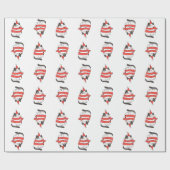 Christmas Cat ラッピングペーパー (フラット)