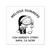 Christmas Cat Arch Address セルフインキングスタンプ (デザイン)
