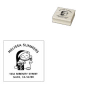 Christmas Cat Arch Address ラバースタンプ (押印)