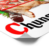 Christmas Cat Bless My Little Funny Cat Life Cat M ポスター (角)