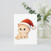 Christmas Cat Greeting Card ポストカード (スタンド正面)