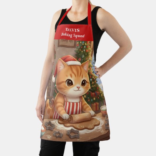 Christmas Cat Holiday Baking Apron エプロン (インサイチュ)