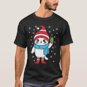 Christmas Cat in a Hat Winter Kittens  Xmas Holida Tシャツ (正面)