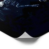 Christmas Cat In Santa Hat Holding A Gun And Dinos ポスター (角)