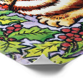 Christmas Cat, Louis Wain ポスター (角)