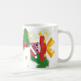 Christmas Cat Miau コーヒーマグカップ