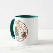 Christmas Cat Mug - Festive Holiday Coffee Cup マグカップ (正面左)