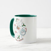 Christmas Cat Mug Gift for Cat Lovers マグカップ (正面左)