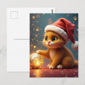 Christmas Cat Postcard ポストカード (正面/裏面)