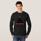 Christmas Cat Shirt For Men Christmas Tree Cat Tシャツ (正面フル)