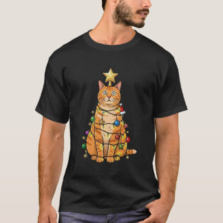 Christmas Cat Stack T-Shirt - Funny Holiday Cats Tシャツ