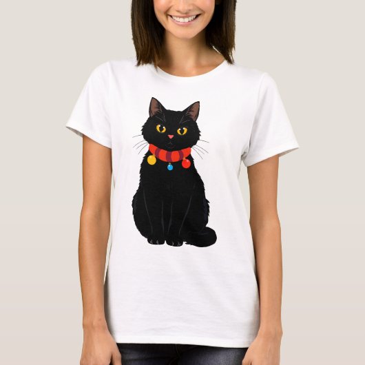 Christmas Cat Tシャツ (正面)